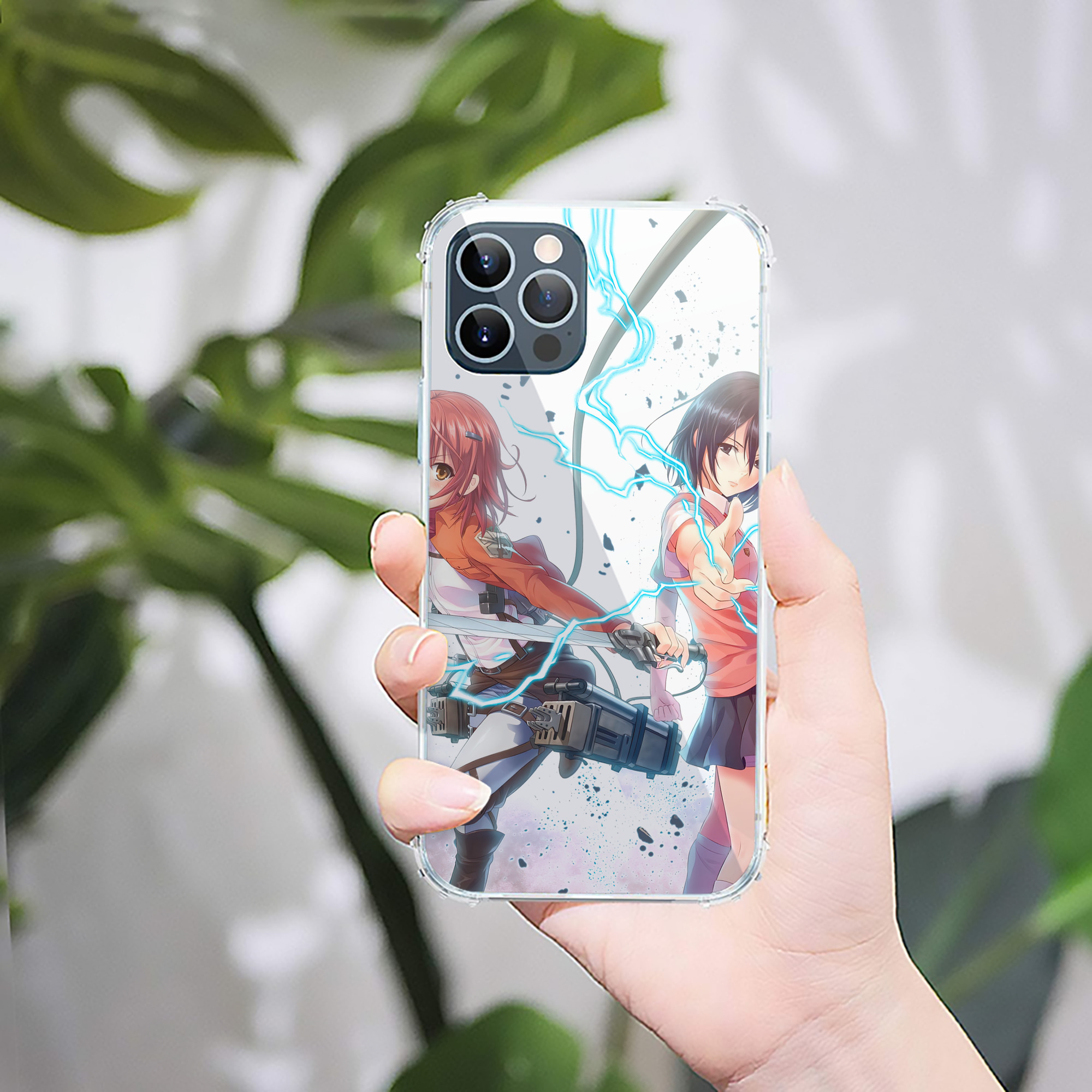 （画像用） 進撃の巨人 Attack on Titan 【iPhone 12シリーズ対応】透明スマホケース（クリアソフトケース）